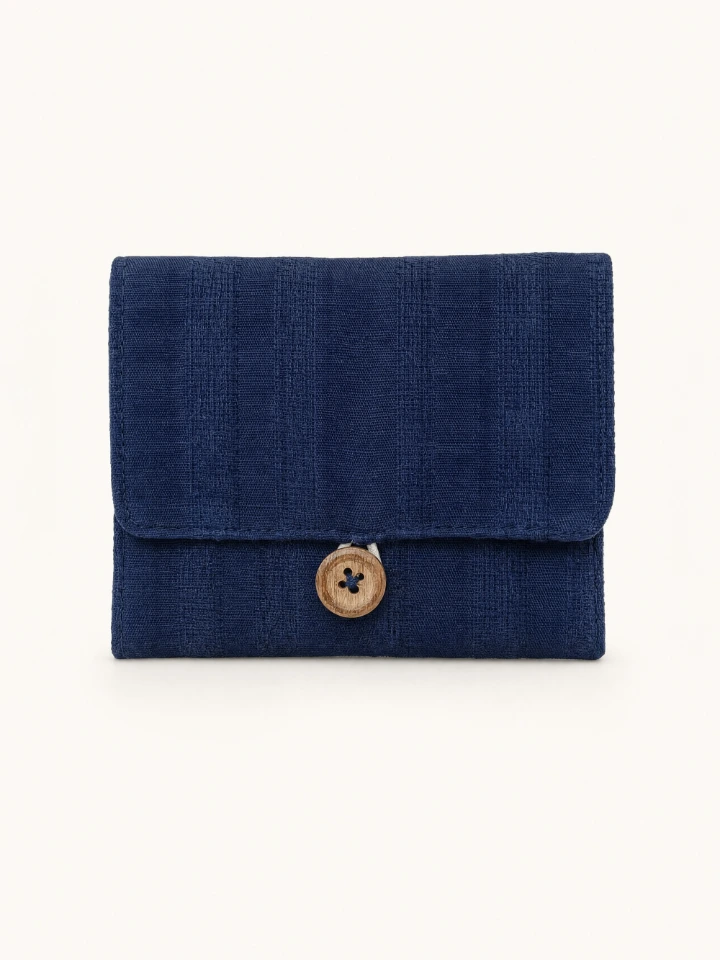 Blue Textured Sanitary Pad Pouch