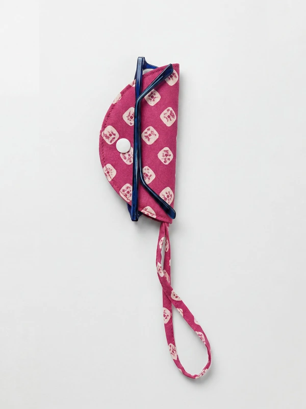 Pink Bandhani Print Specs Wrap 3