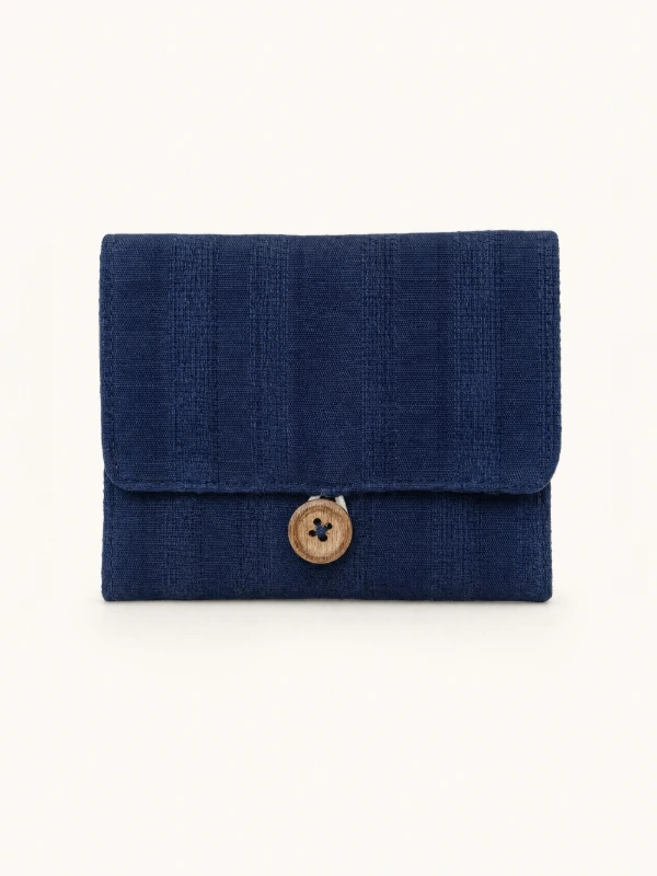Blue Textured Sanitary Pad Pouch 2