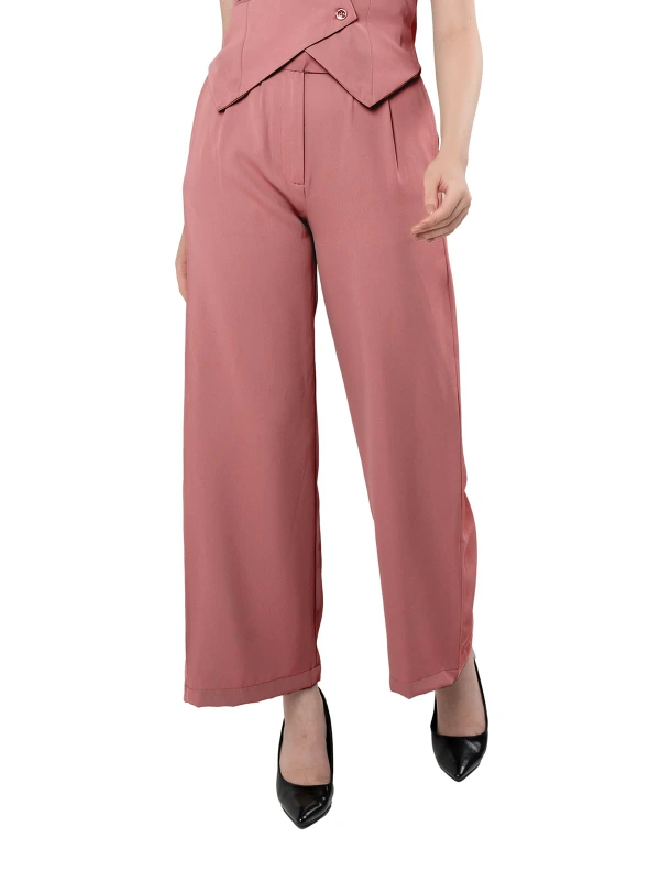 Peach Flared Pant 4