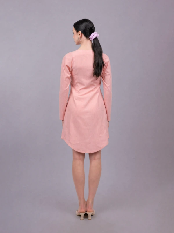 Light Pink Solid Hair Scrunchie 4