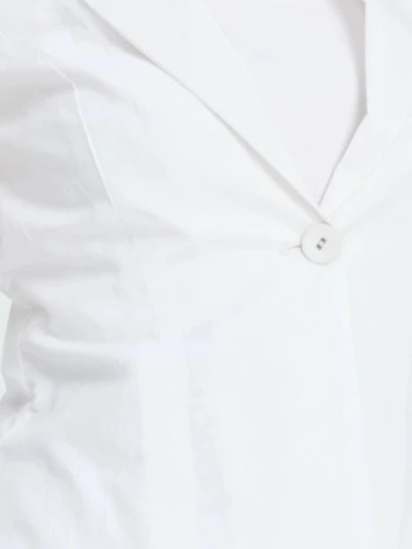 White Shawl Collar Formal Waistcoat For Women 7