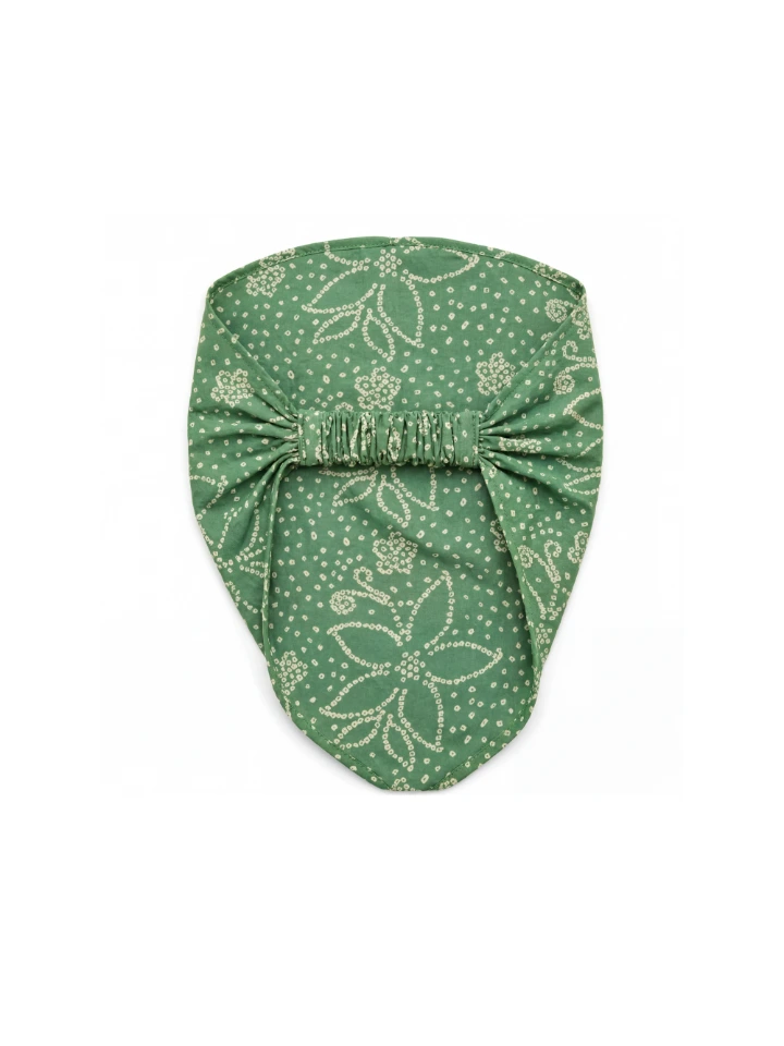 Green Bandhani Printed Bandana headband