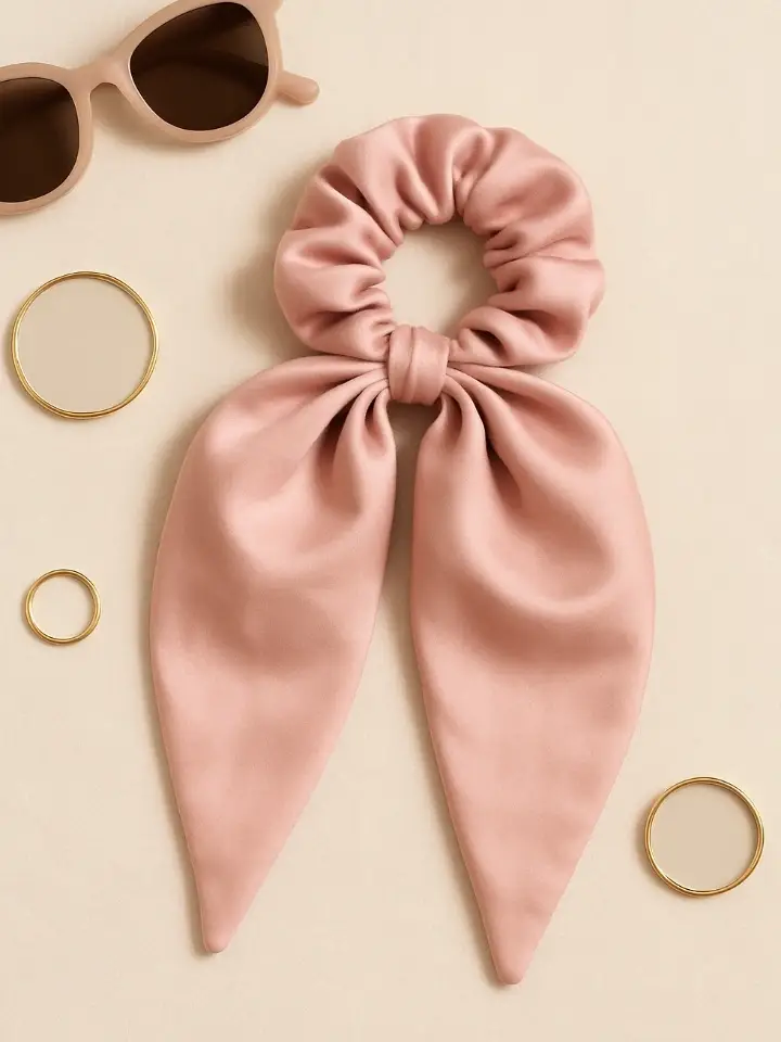 Satin Scarf Scrunchie Pack of 3
