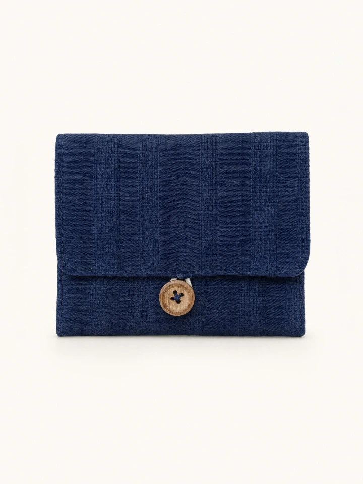 Blue Textured Sanitary Pad Pouch