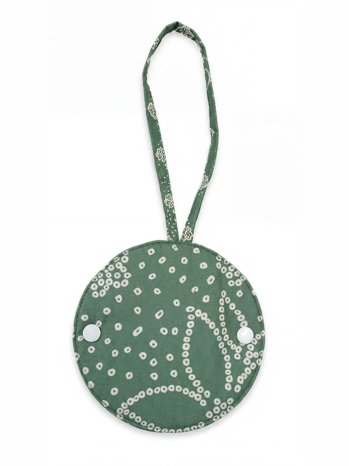 Green Bandhani Print Specs Wrap