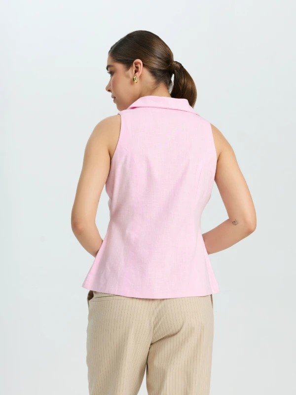 Shawl Collar Formal Waistcoat For Women 3