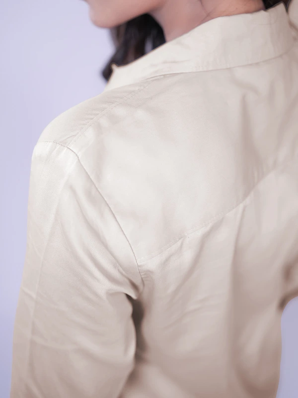 Beige Formal Full Sleeve Shirt 6