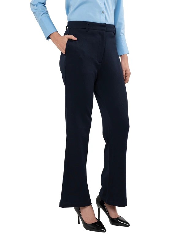 Blue Fit And Flare Style Pants For Modern Look 2
