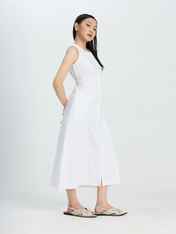 Round Neck A-line Dress For Women 2