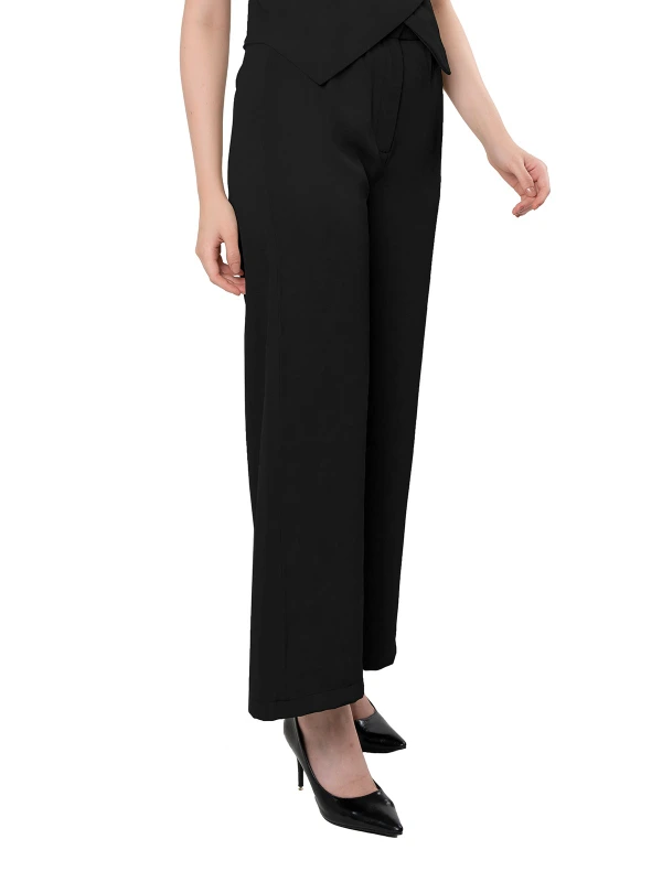 Black Flared Pant For Formal And Casual Styling 3