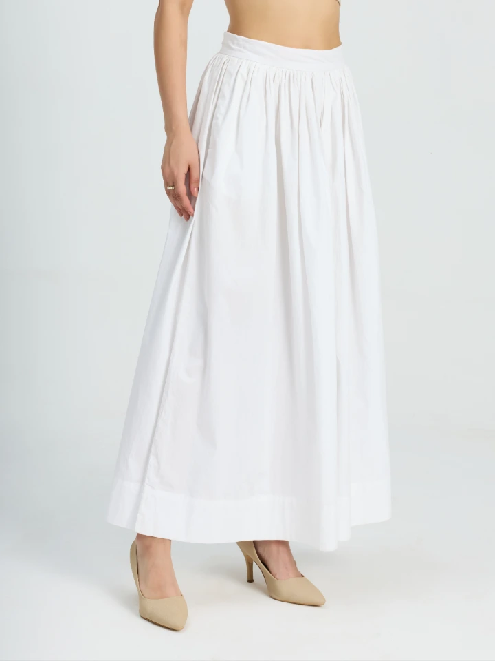 Flared Formal Maxi Skirt