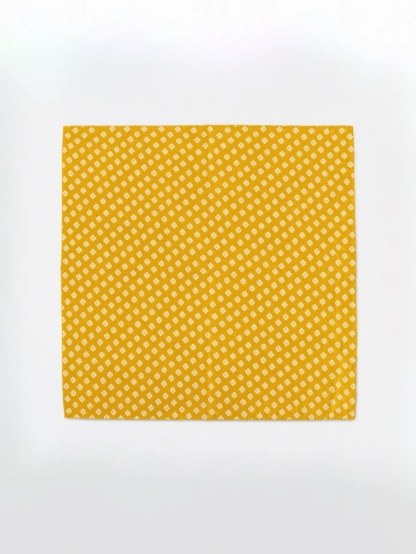 Yellow Bandhani Printed Bandana Scarf 2