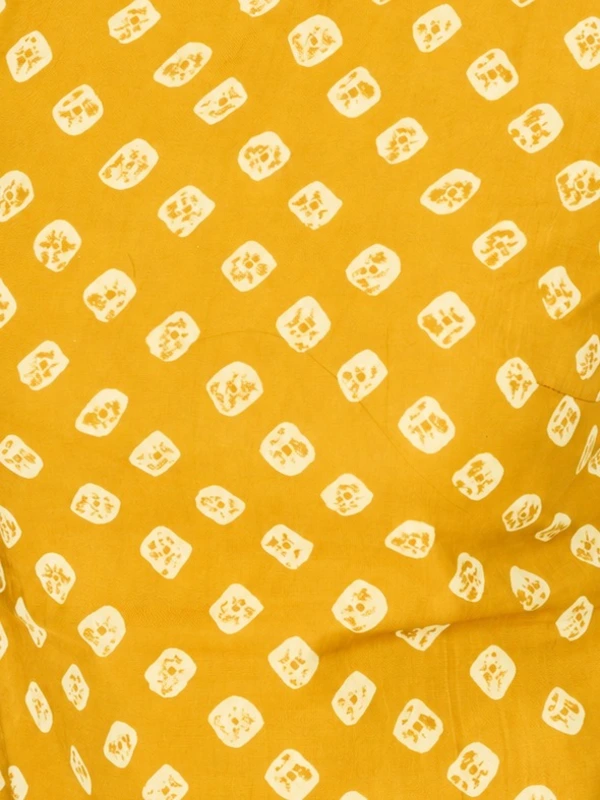Yellow Bandhani Printed Long Kurta 9