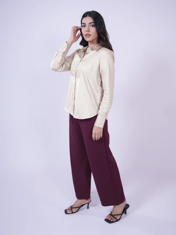 Beige Formal Full Sleeve Shirt 4