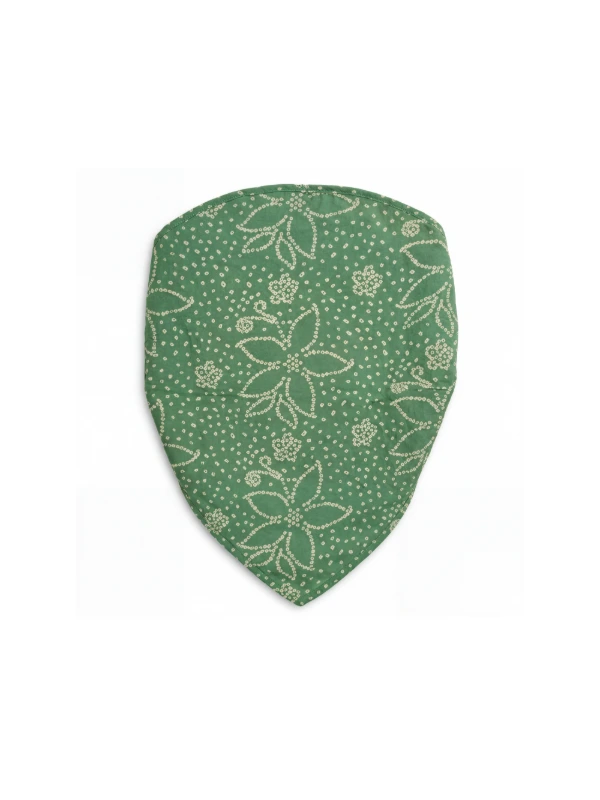 Green Bandhani Printed Bandana headband 3