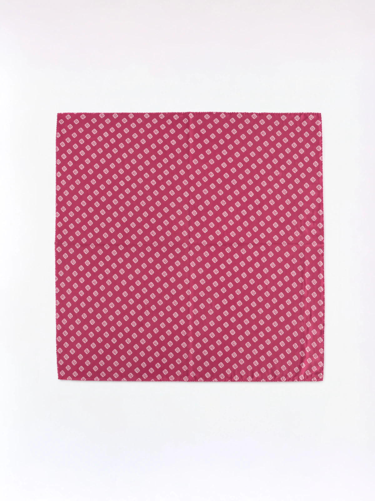Pink Bandhani Printed Bandana Scarf thumbnail 3