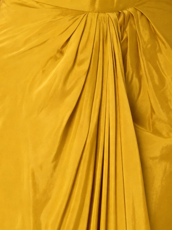 Yellow Ethnic Dhoti Skirt For Women 7