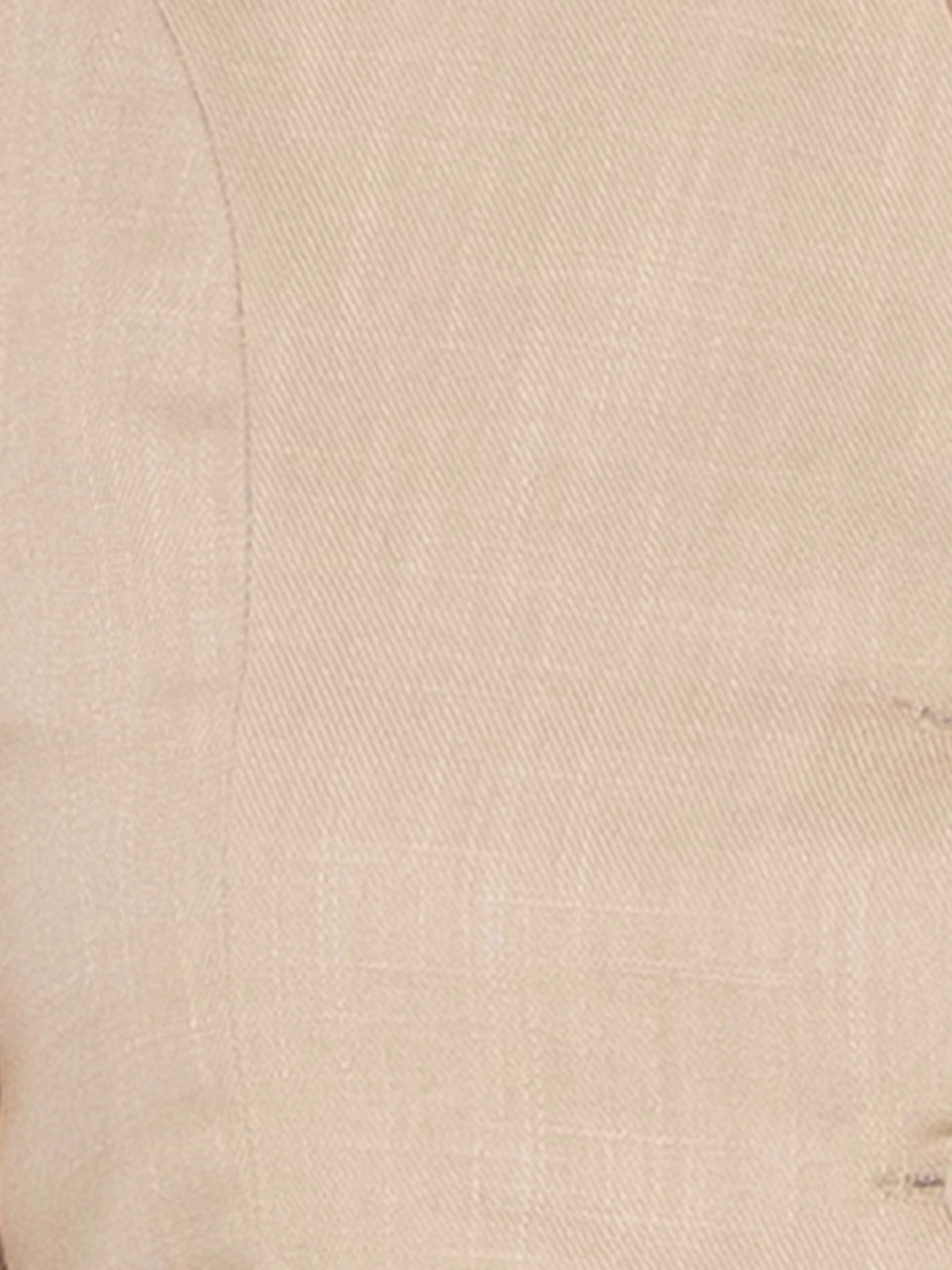 Beige Linen Blend Waistcoat For Formal Wear 6