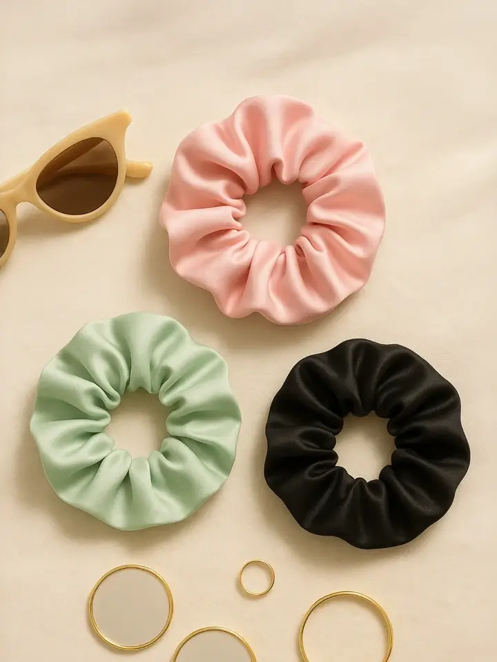 Satin Scrunchie Pack of 3