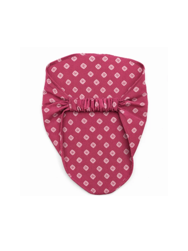 Pink Bandhani Printed Bandana headband 2