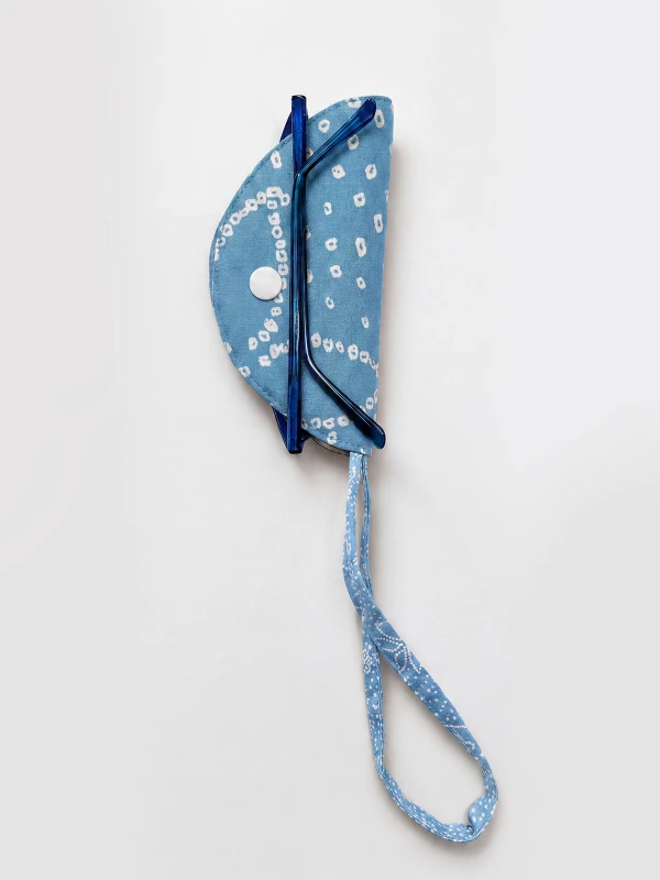 Blue Bandhani Print Specs Wrap 3