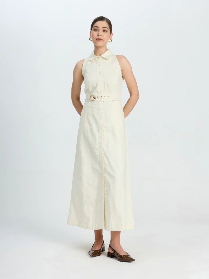 Halter Neck A-line Dress For Women