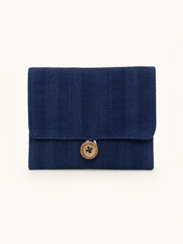 Blue Textured Sanitary Pad Pouch 2