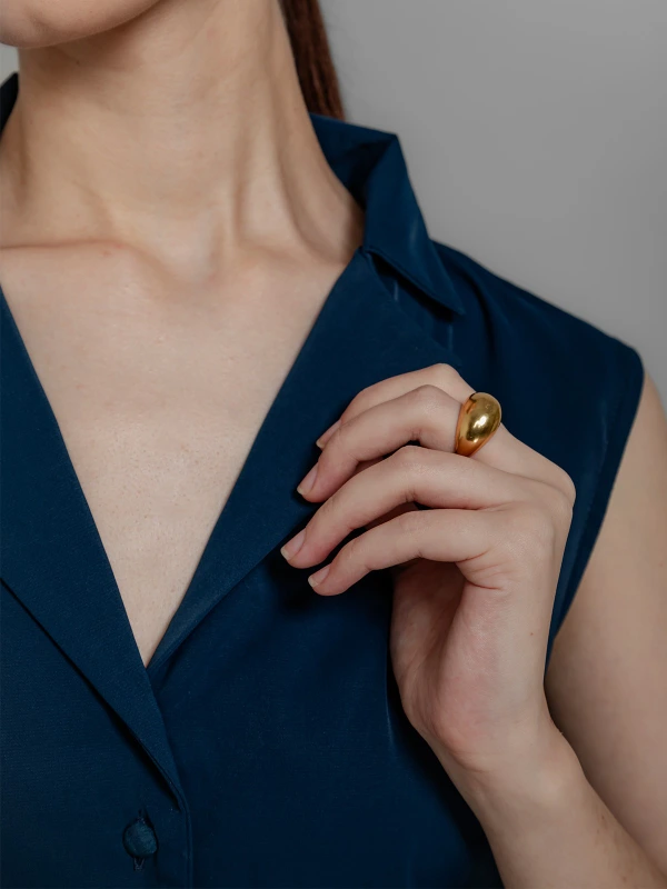 Blue Cap Sleeve Formal Dress With Elegant Fit 7