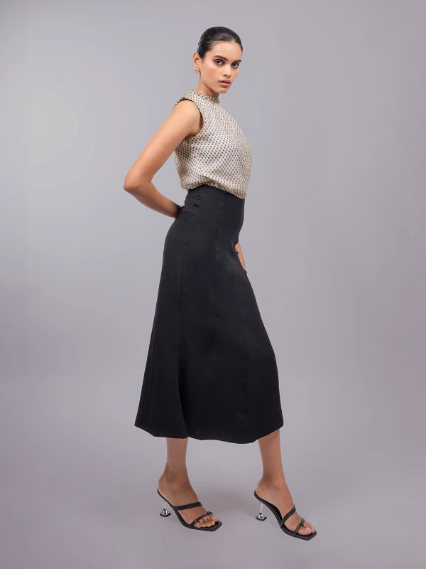 Off-White Printed High Neck Sleeveless Formal Top 5