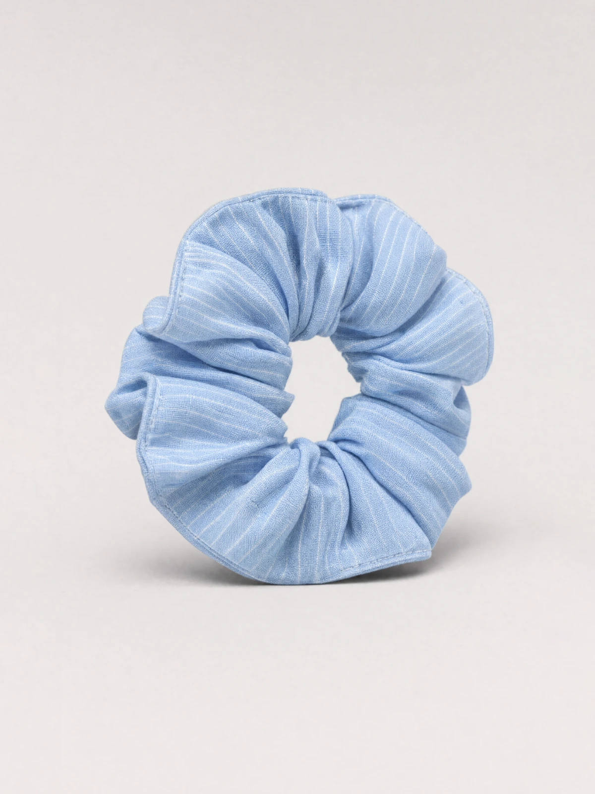 Light Blue Stripe Hair Scrunchie thumbnail 10