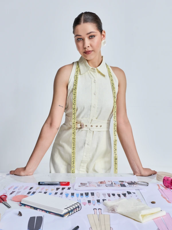 Halter Neck A-line Dress For Women 2