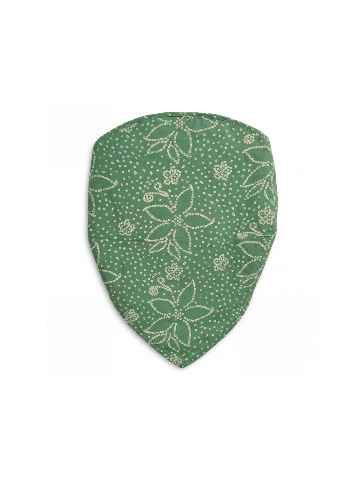 Green Bandhani Printed Bandana headband thumbnail 4