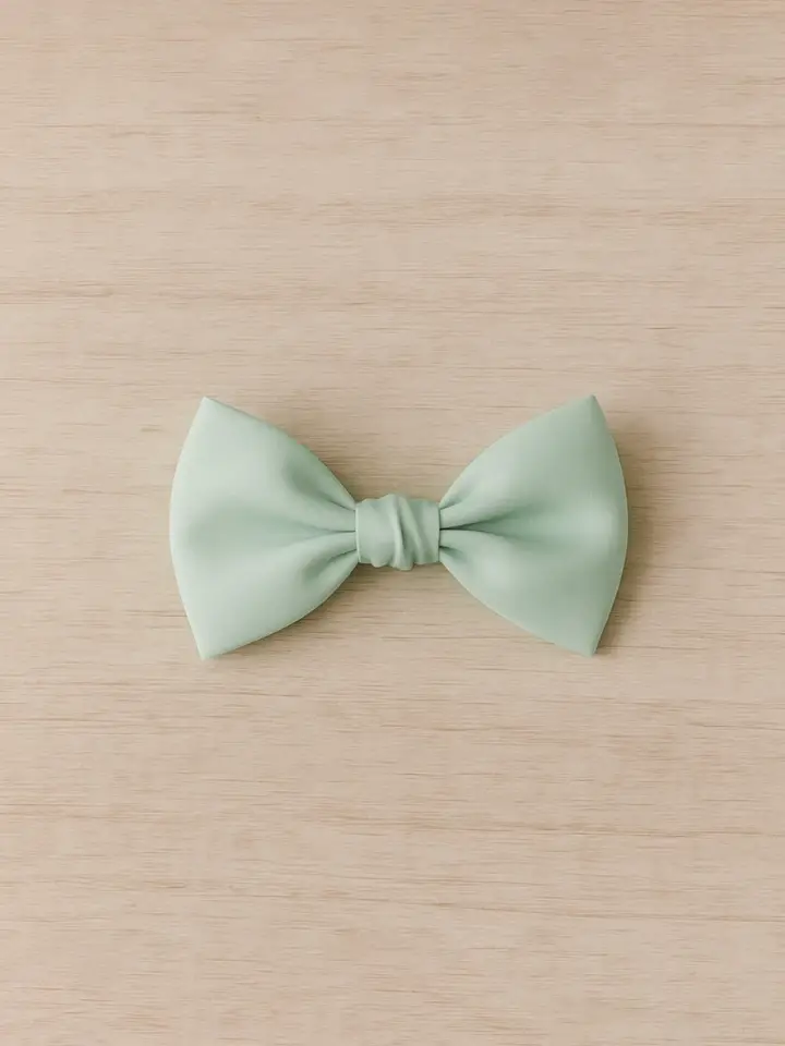 Classic Green Bowknot Hair Clip