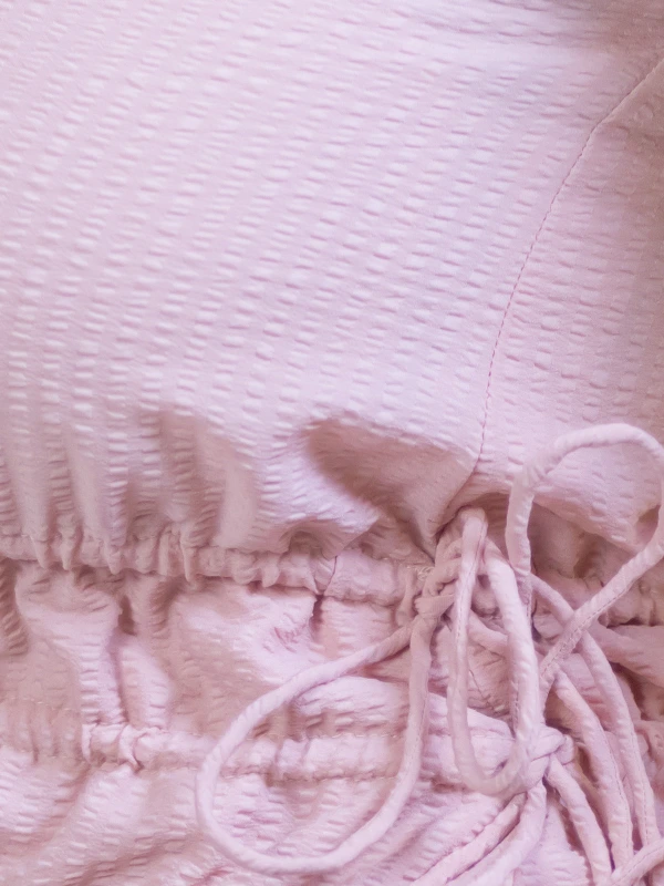 Peach Tie-up Peplum Top 7