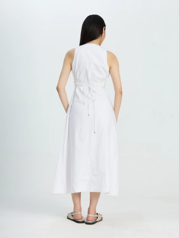 Round Neck A-line Dress For Women 3