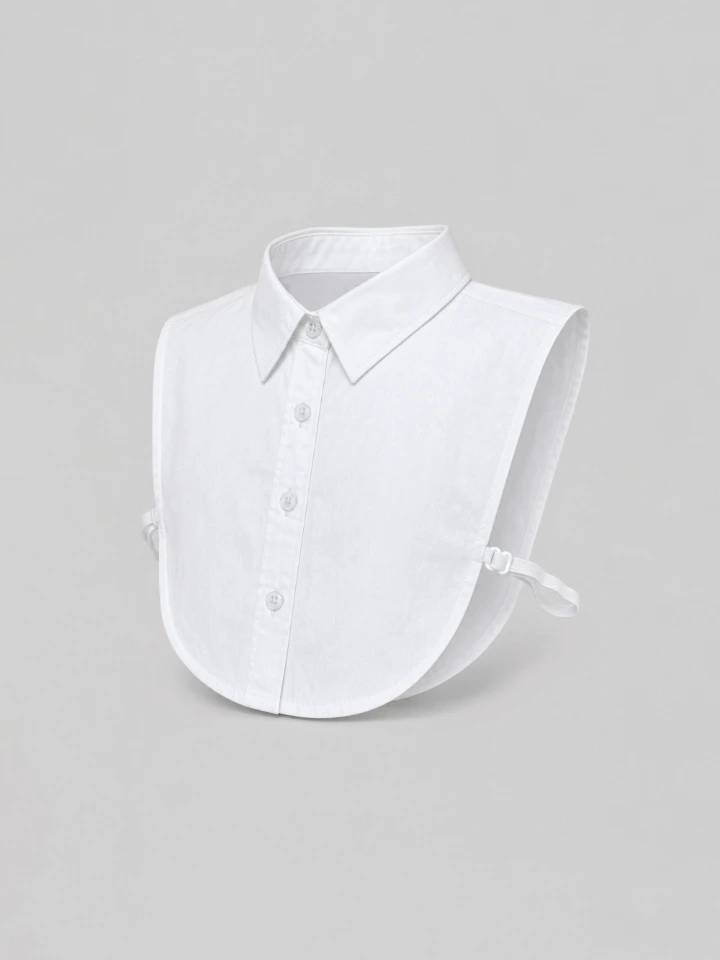 White Fake Shirt Collar