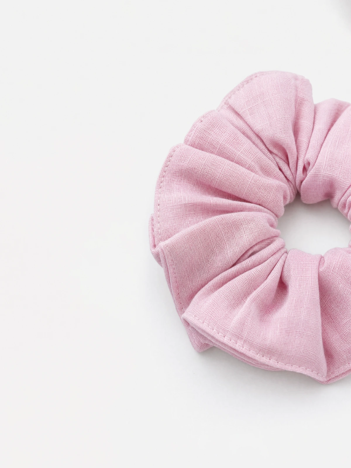Light Pink Solid Hair Scrunchie thumbnail 20
