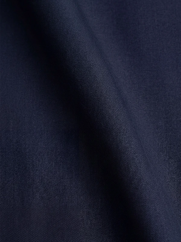 Blue High Rise Straight Fit Pants for Women 7