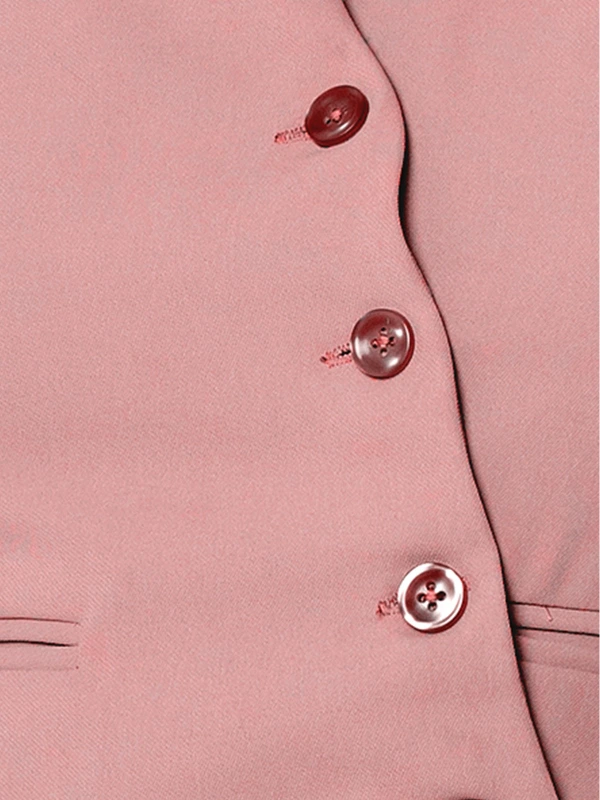 Peach Asymmetric Waistcoat 5