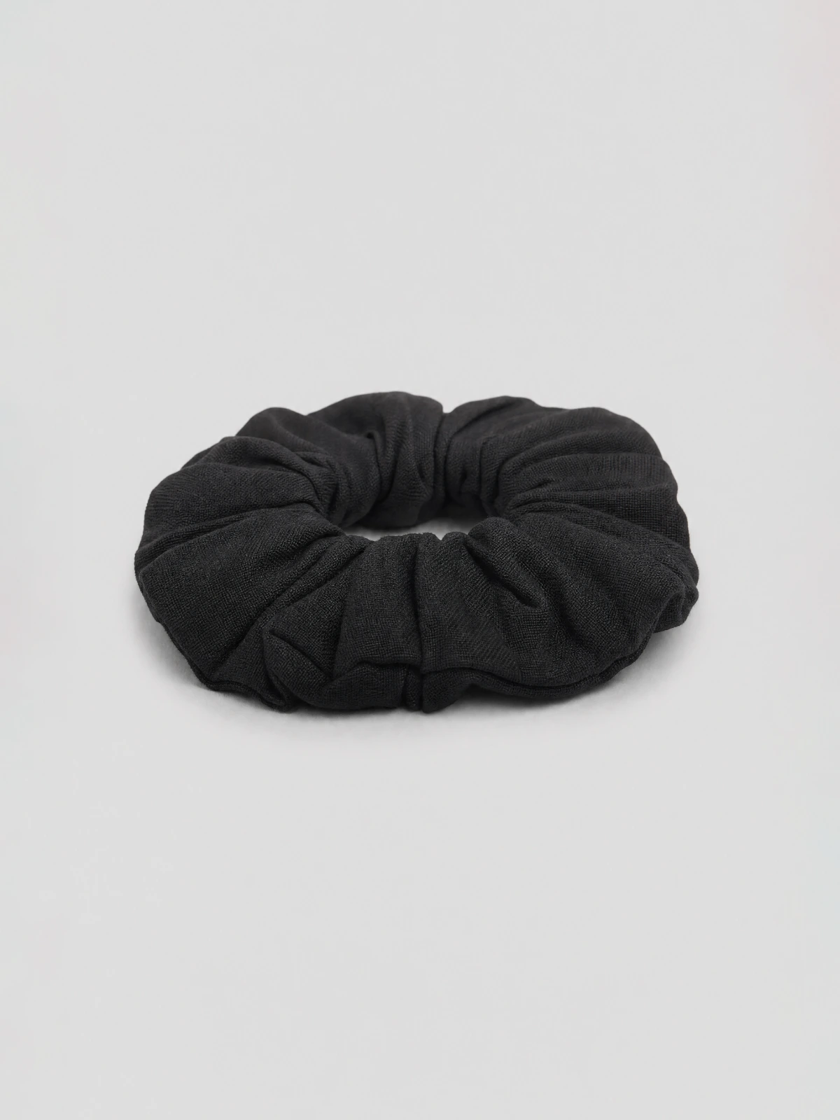Black Solid Hair Scrunchie thumbnail 23