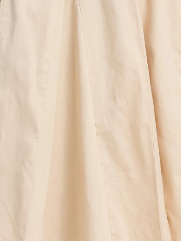 Beige Paneled Long Formal Skirt 6