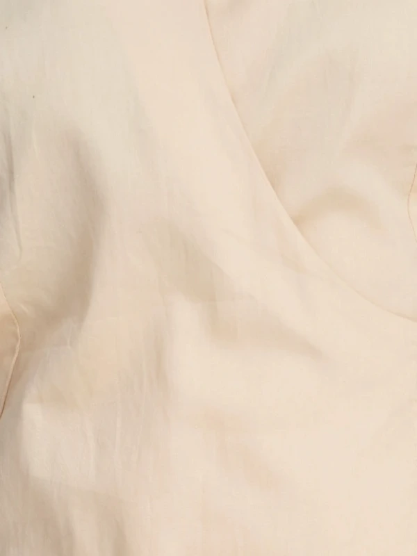 Beige Formal Sleeveless Wrap Top 6