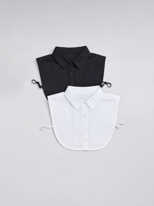 Black Fake Shirt Collar 5