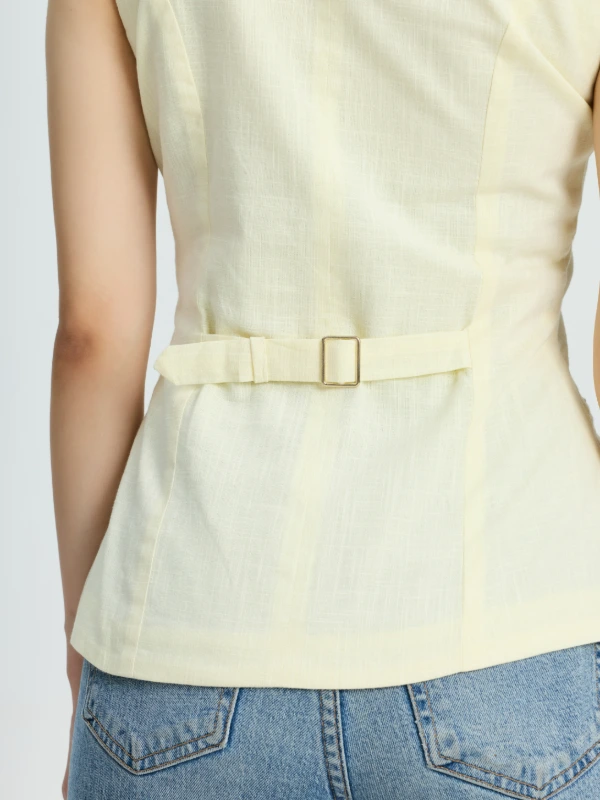 High Square Neck Formal Waistcoat For Women 6