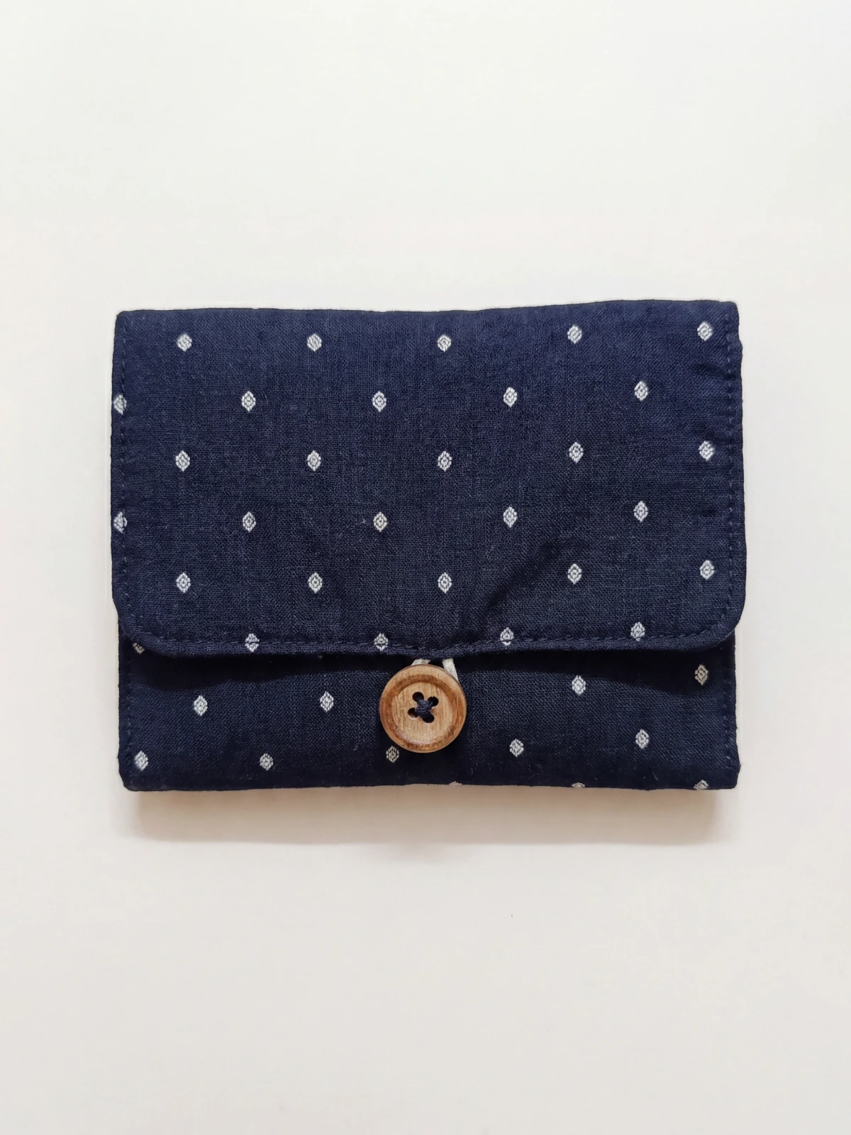 Navy Blue Diamond Drop Print Sanitary Pad Pouch thumbnail 16