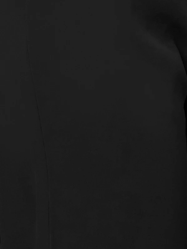 Black Asymmetric Sleeveless Waistcoat 5